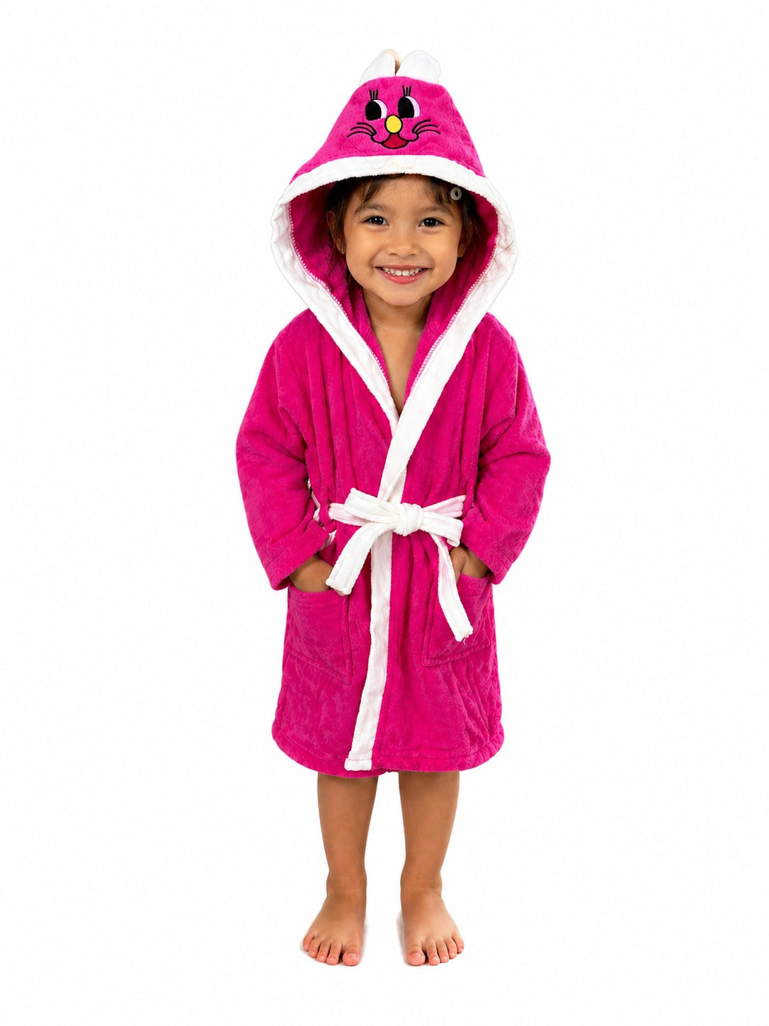 Kids Cartoon Hooded Bathrobe