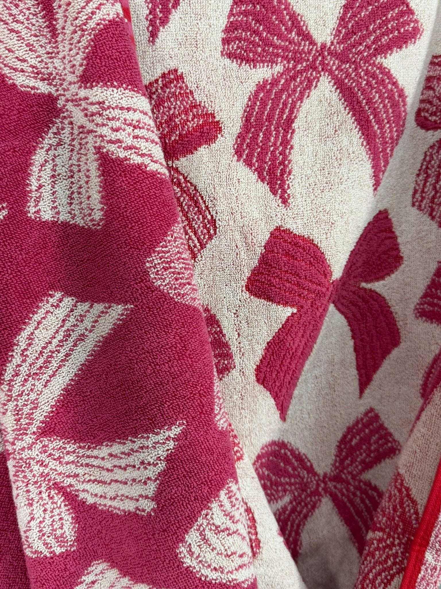 Elegant Bow Pattern Bath Cotton Towel - Toliya.co
