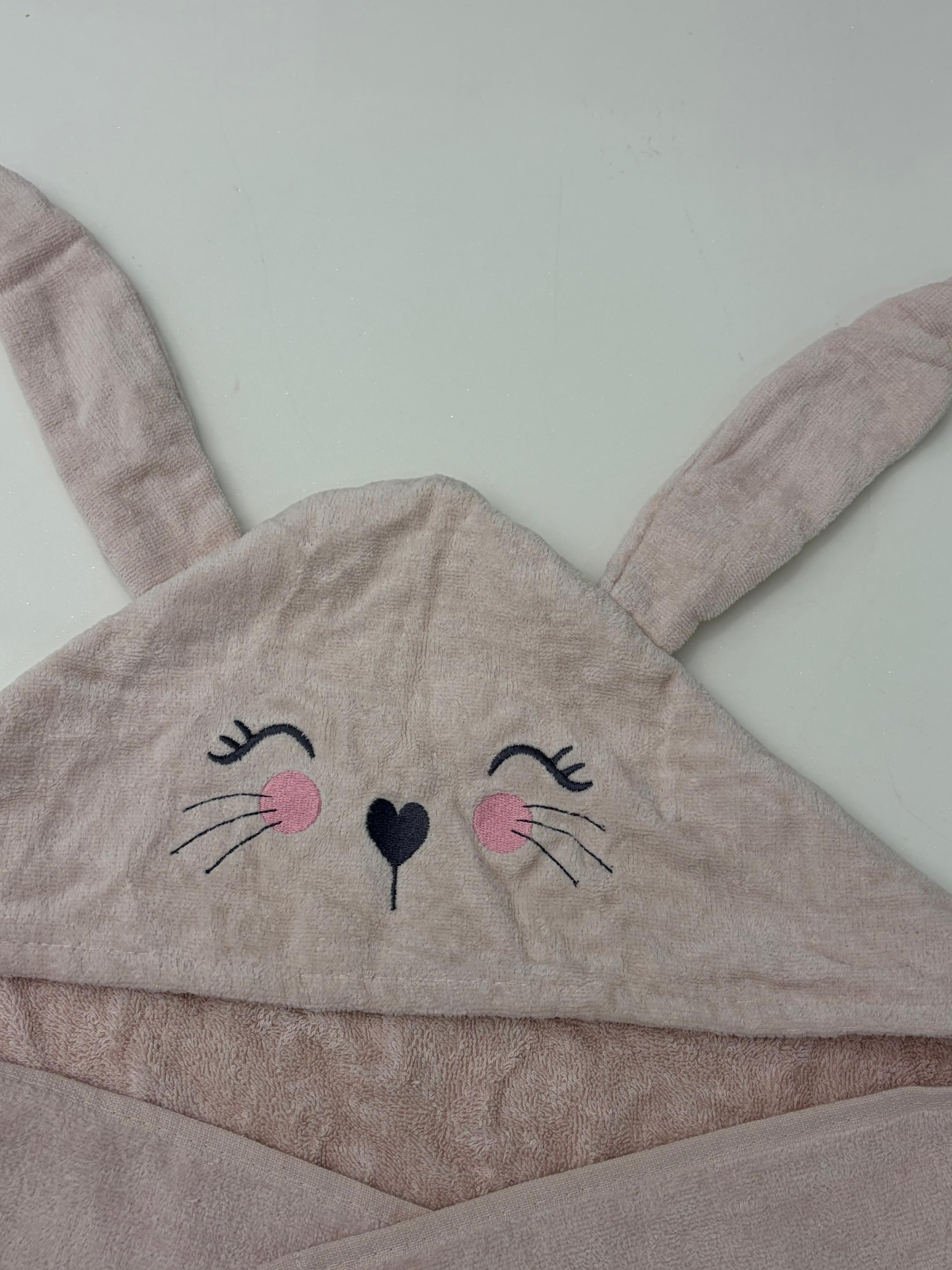 Soft Bunny Hooded Baby Towel