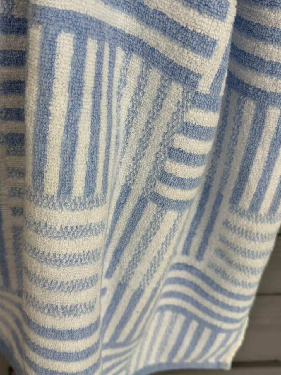 Cotton Geometric Stripe Towel