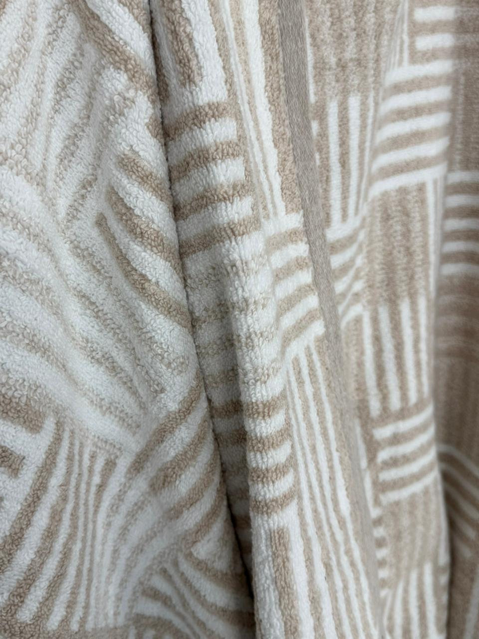 Cotton Geometric Stripe Towel