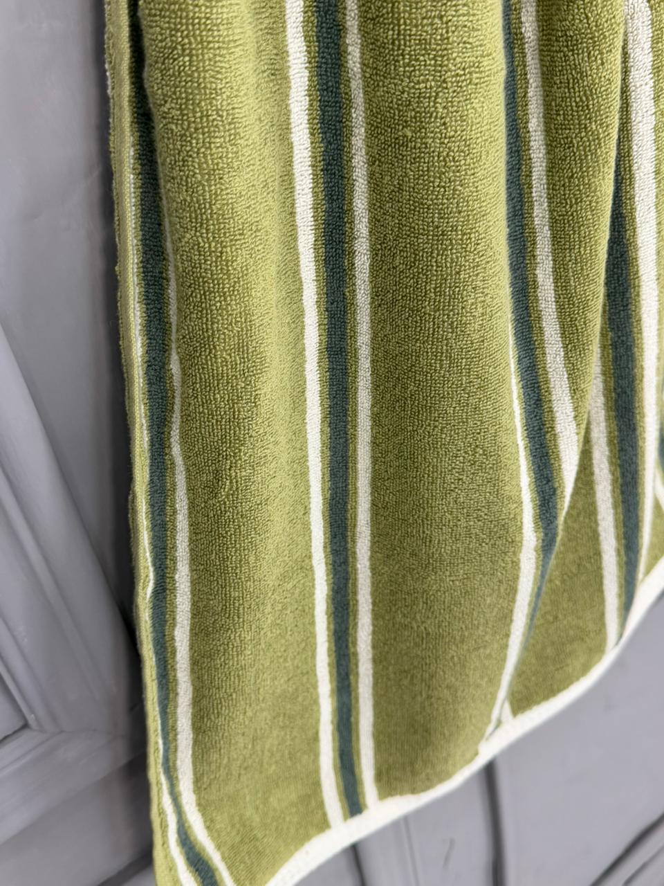Striped Cotton Bath Towel