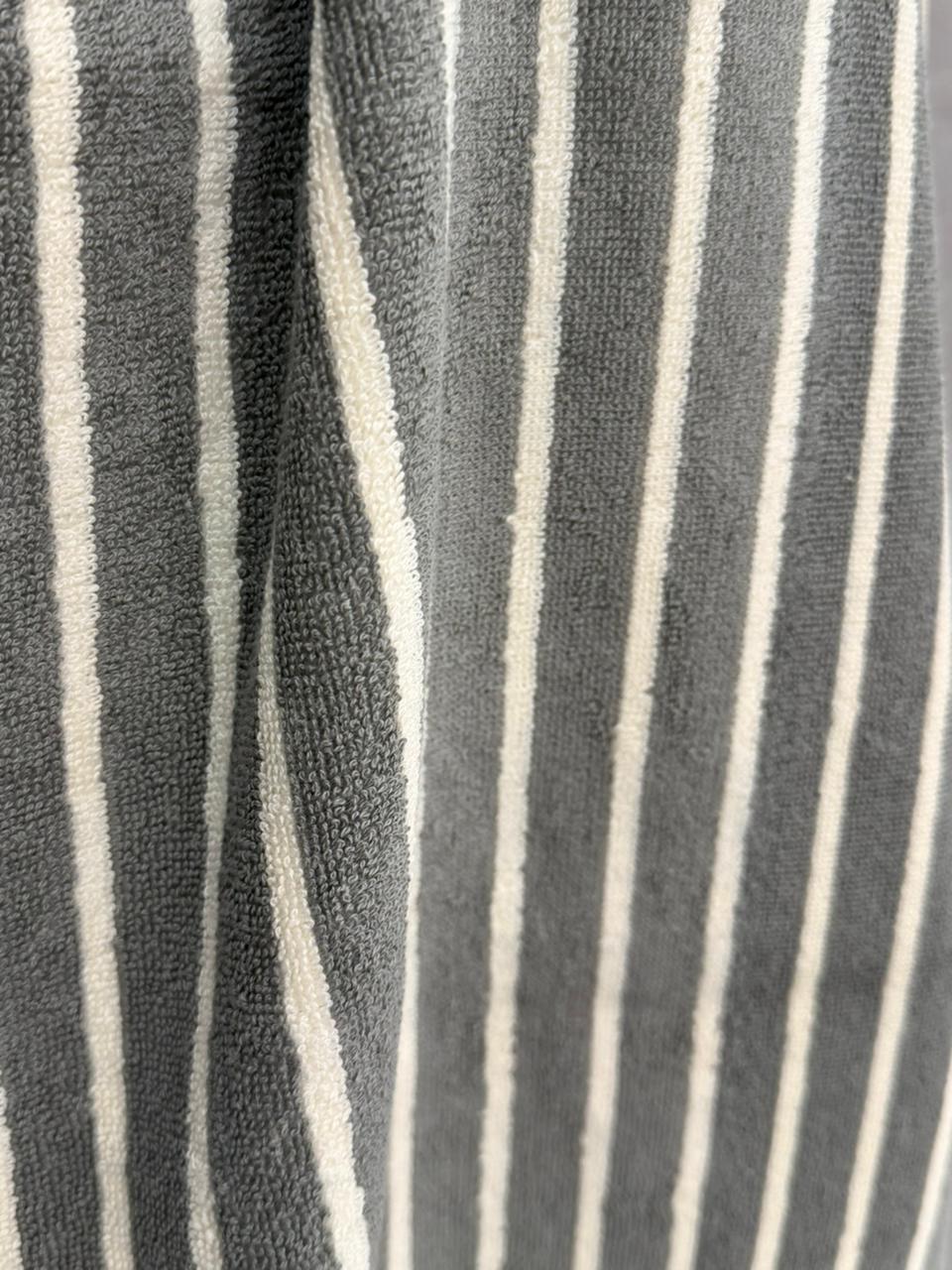 Luxury Striped Cotton Hand Towel