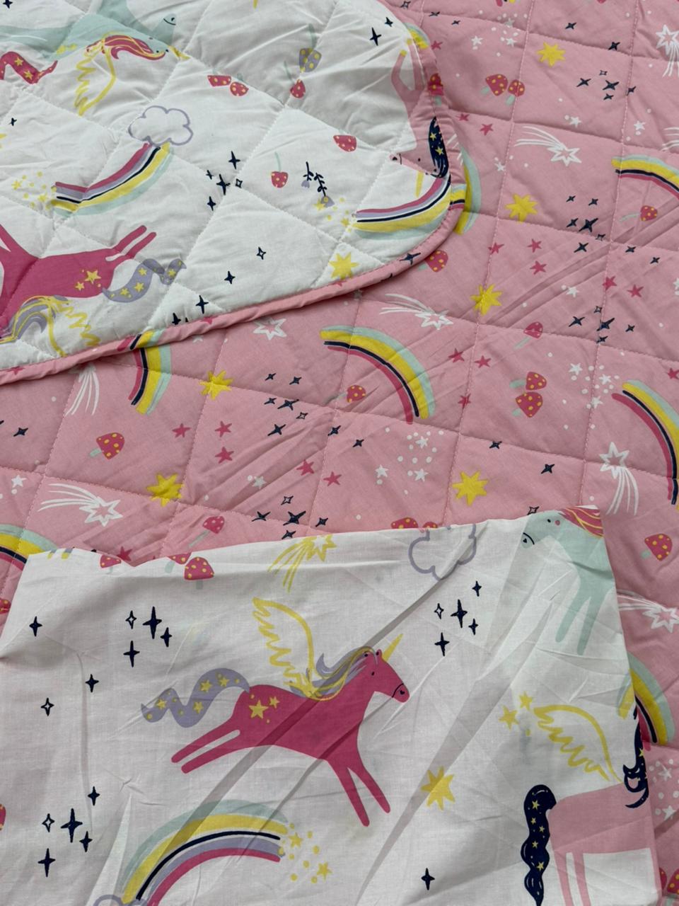 2 Side Print kids comforter 100 GSM Virgin silicon fiber