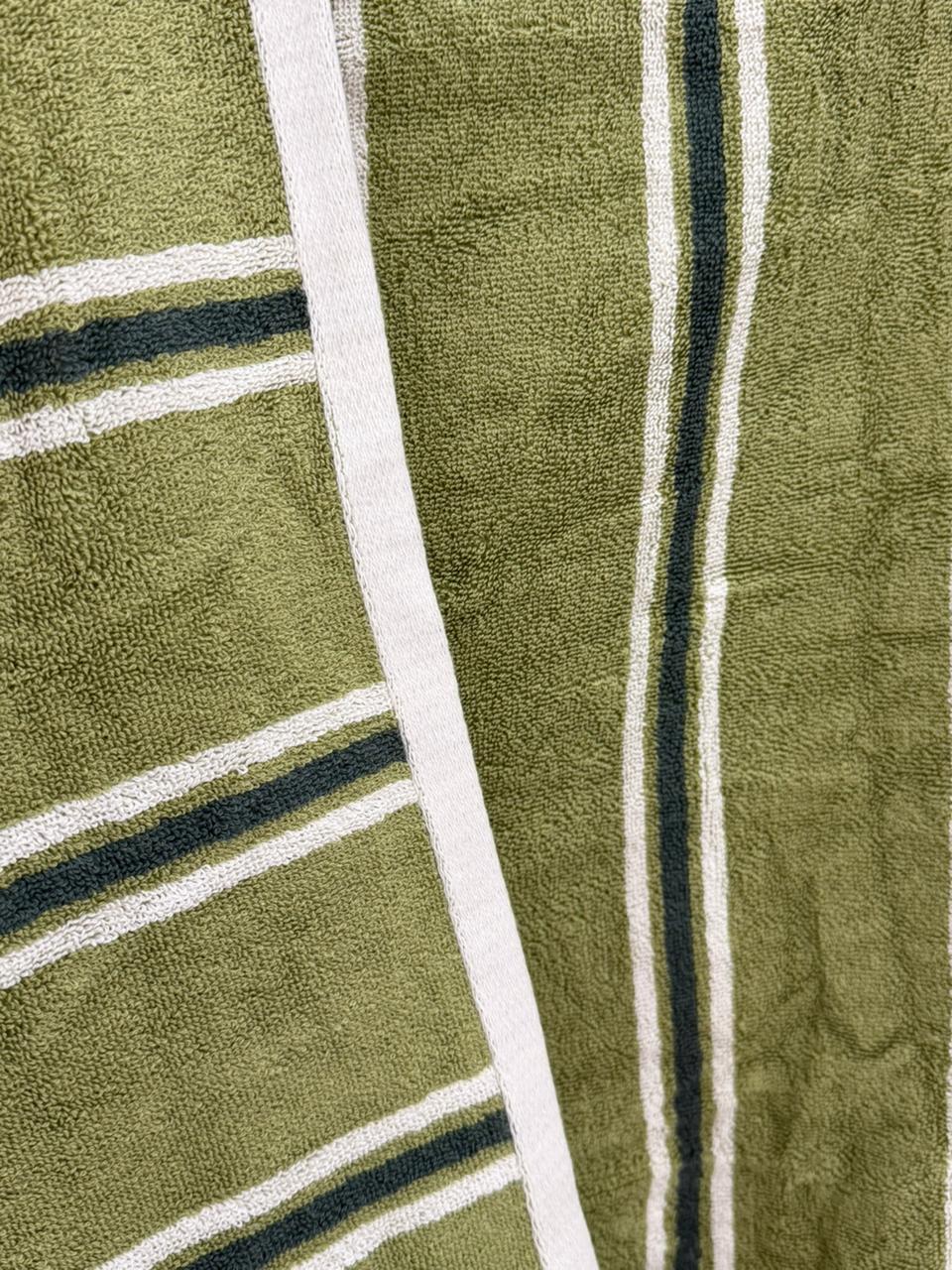 Olive Stripe Luxury Sheet