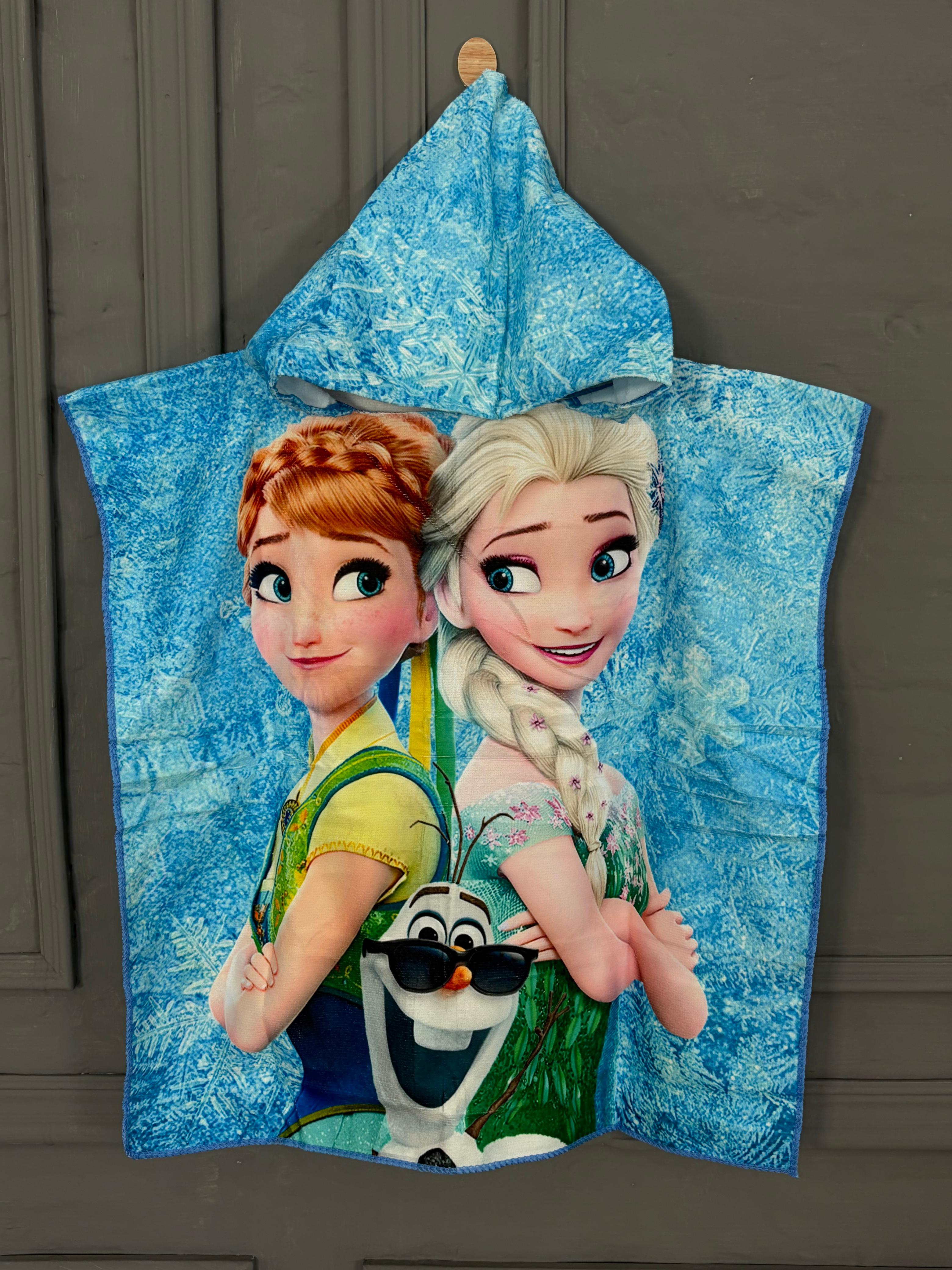 Animated Hooded Kids Poncho