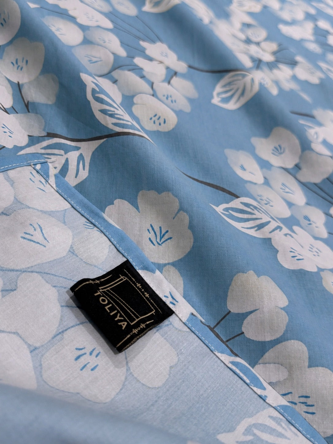 Blue Bloom Bedsheet Set