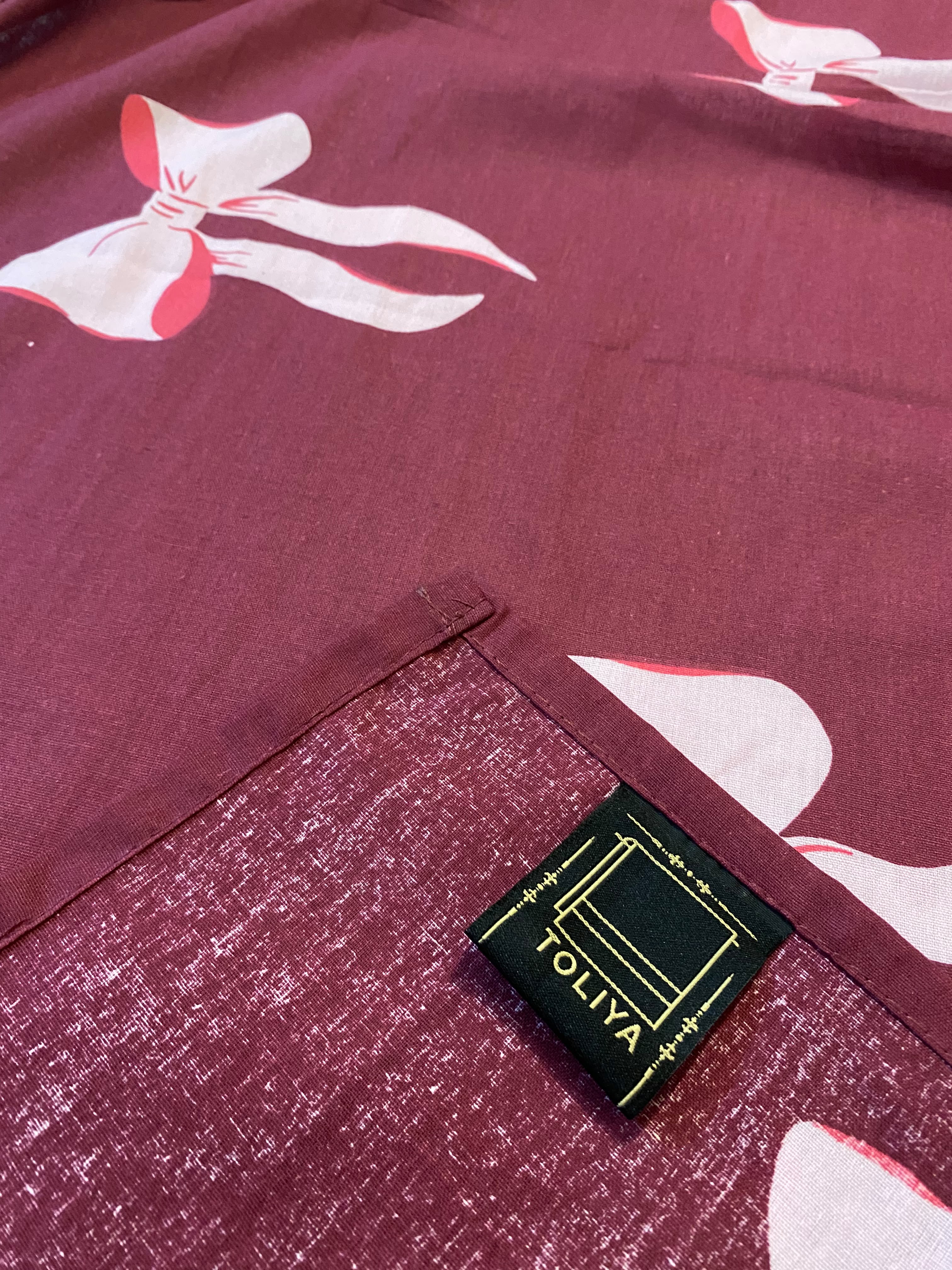Velvet Ribbon Bedsheet Set