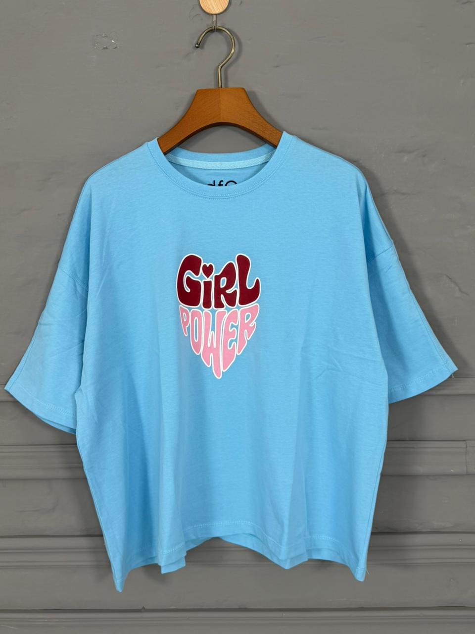 Cloud Blue Drop Shoulder