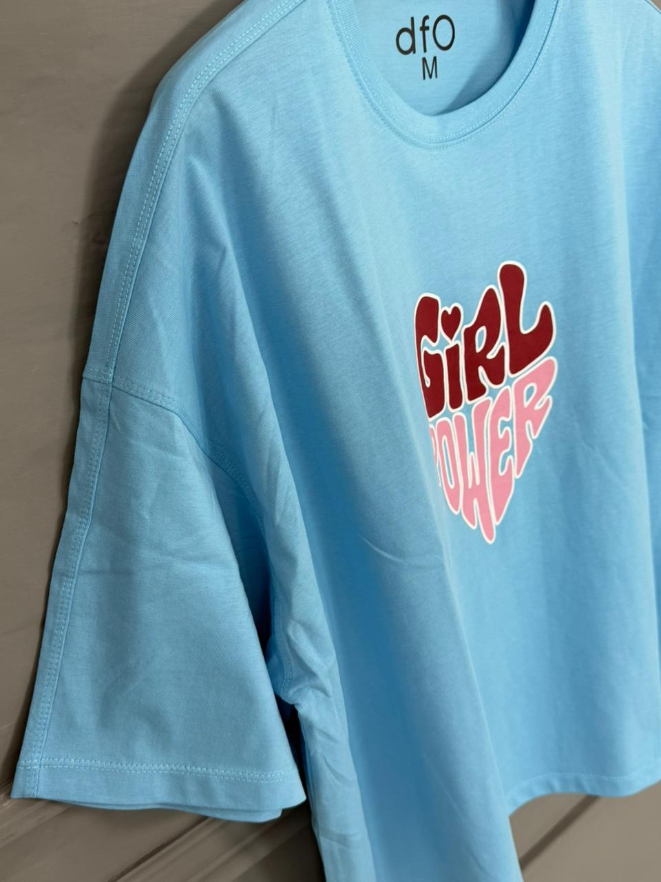 Cloud Blue Drop Shoulder