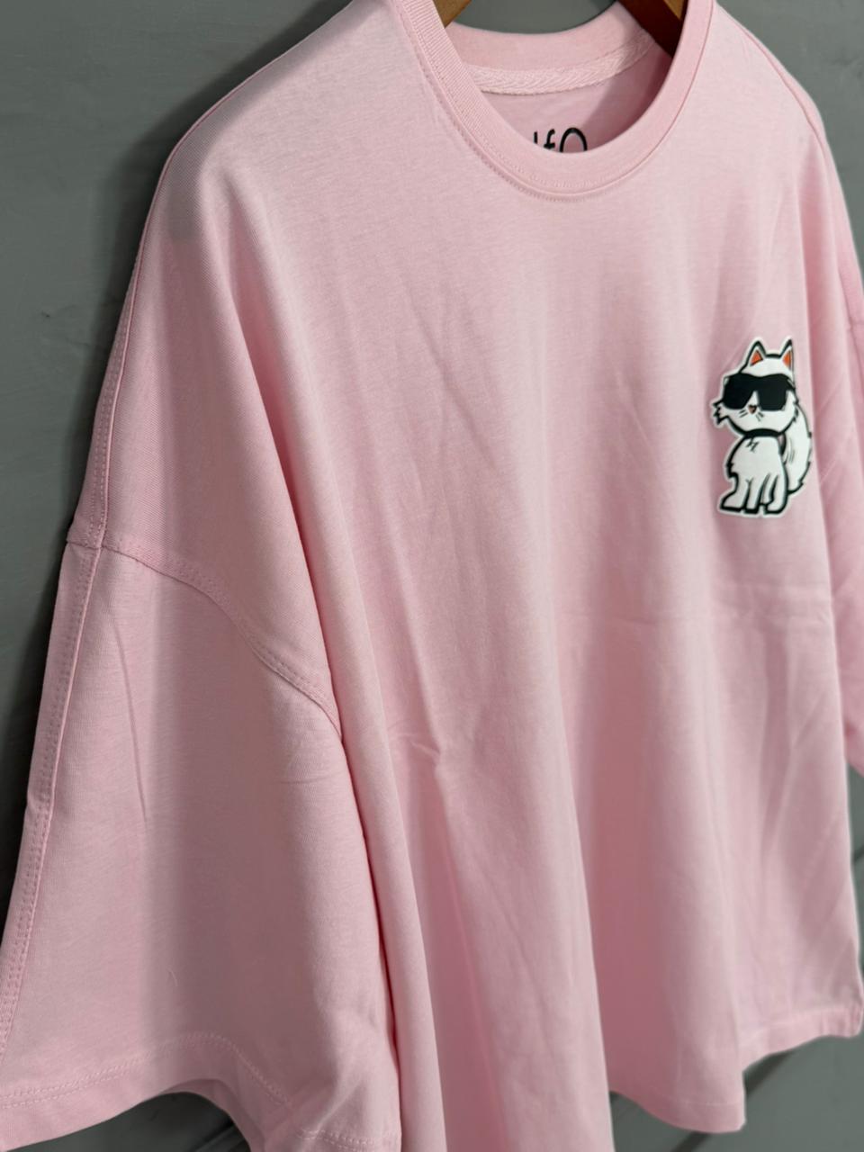 Pink Paws Drop Shoulder - Toliya.co
