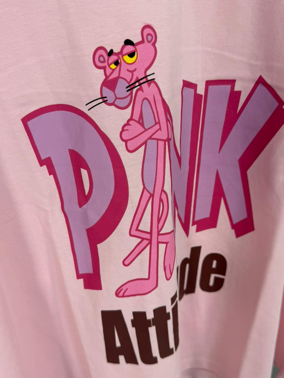 Pink Attitude Drop Shoulder - Toliya.co