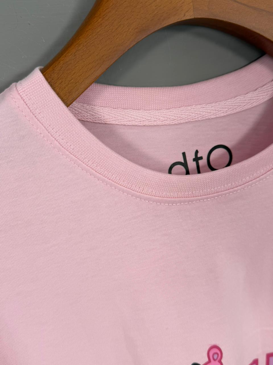 Pink Attitude Drop Shoulder - Toliya.co