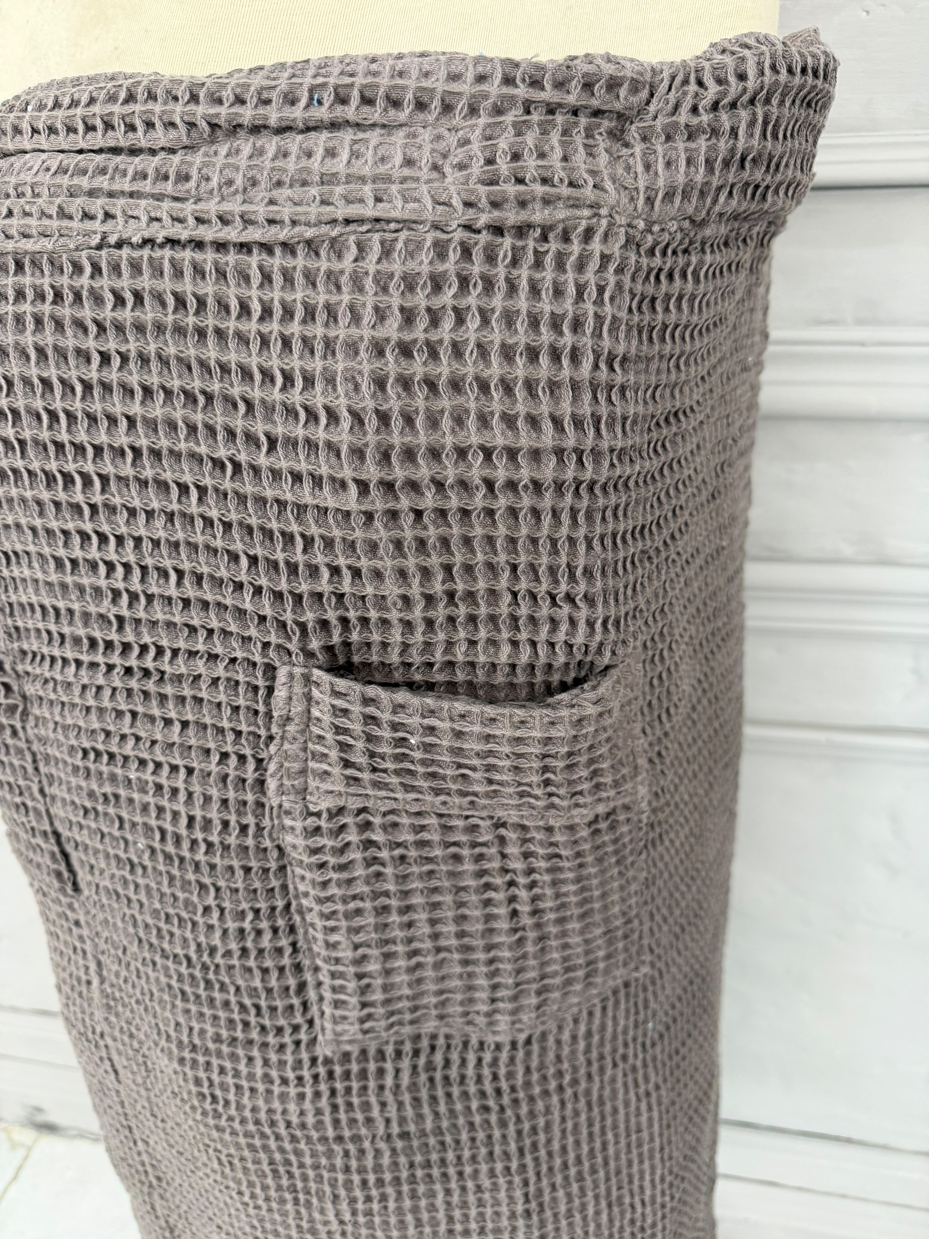 Taupe Waffle Wrape with Pocket