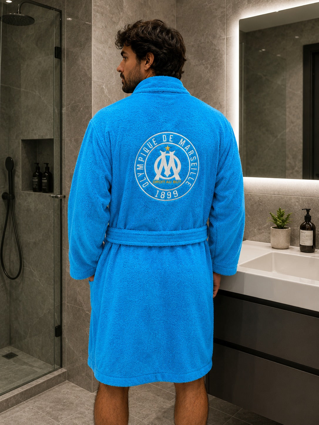 Unisex Blue bathrobe