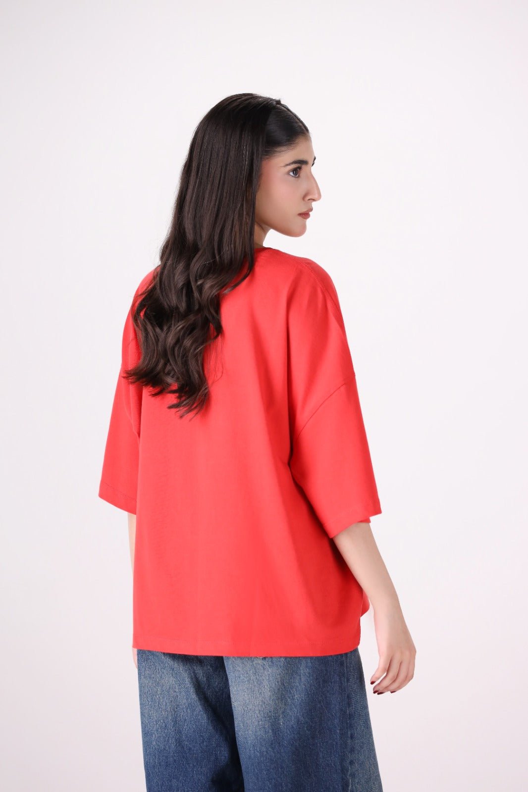 Black Wing Oversized Tee - Toliya.co