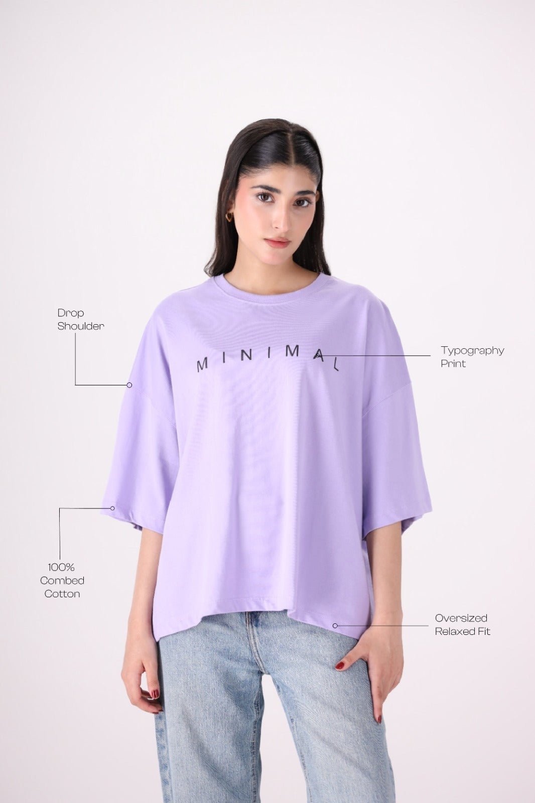 Lilac Bliss Drop shoulder - Toliya.co