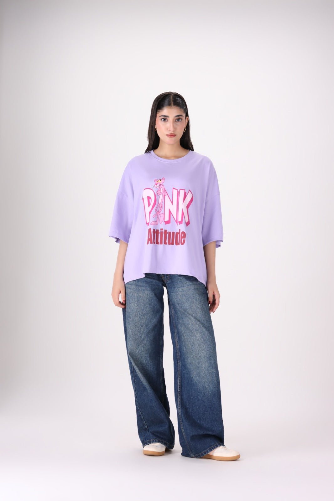 Pastel Purple Drop Shoulder - Toliya.co