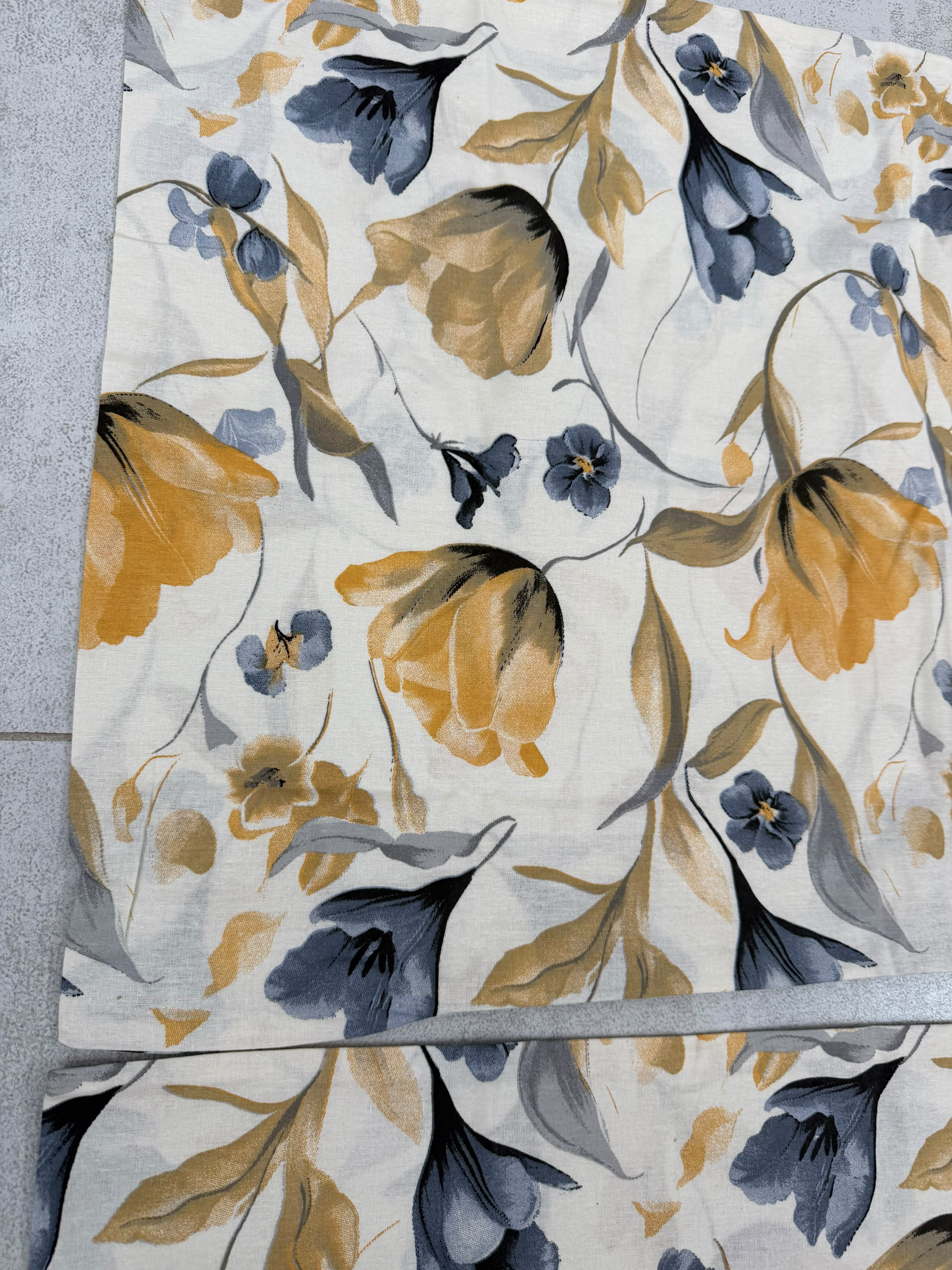 Mustard Bloom Floral Pillow Cover Set