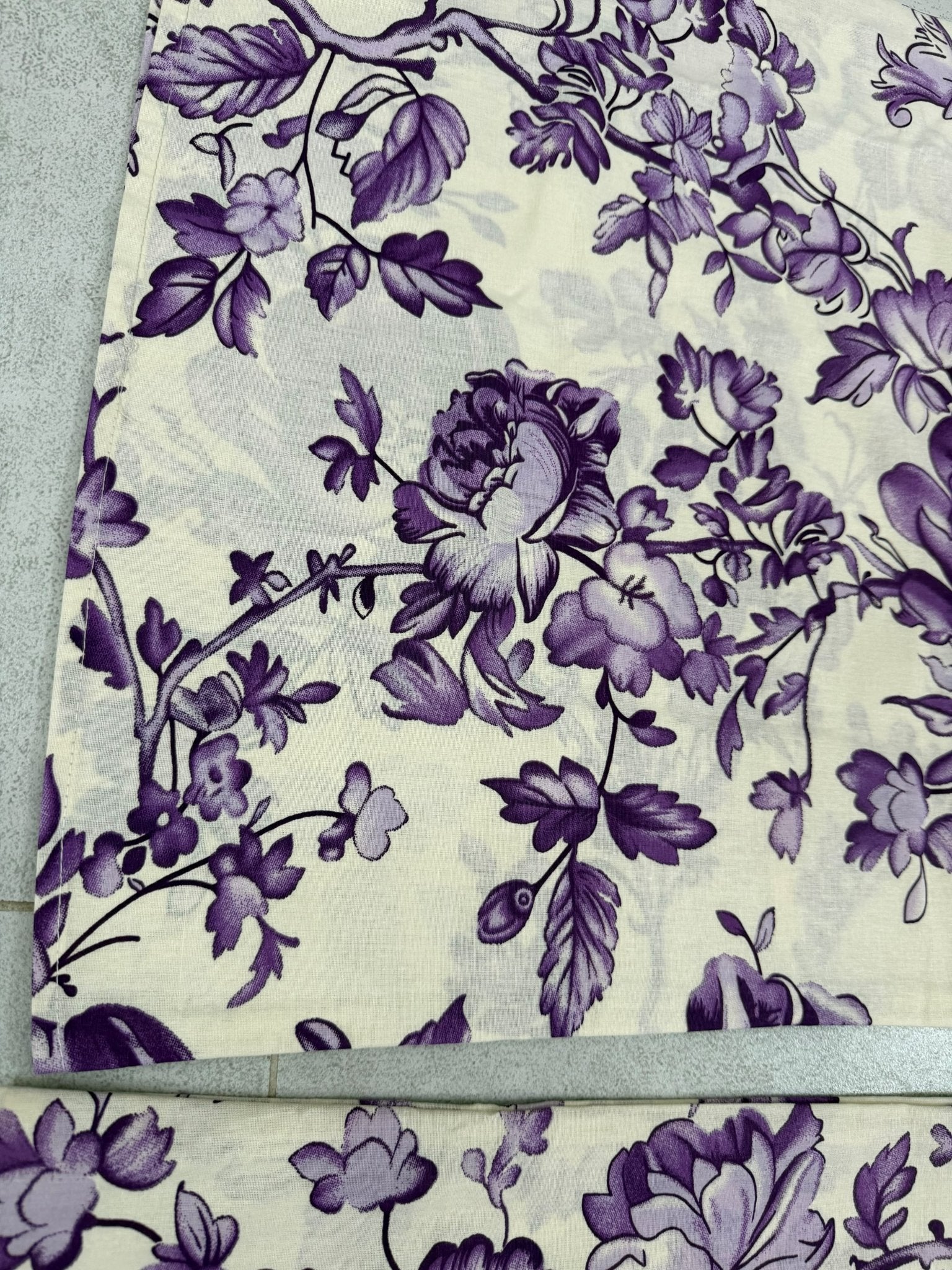 Purple Floral Printed Pillow Covers - Toliya.co