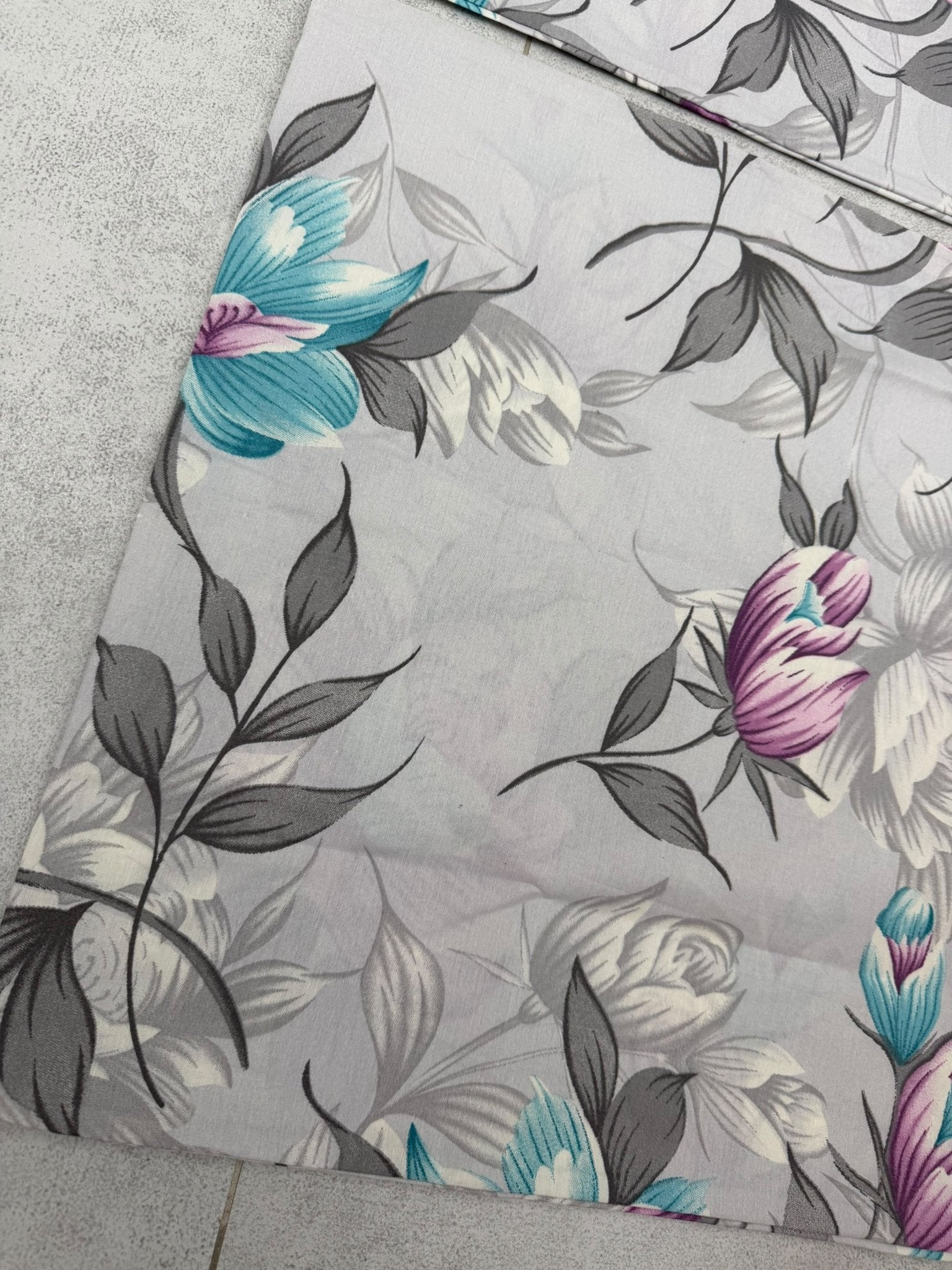Grey Floral Bloom Pillow Covers - Toliya.co