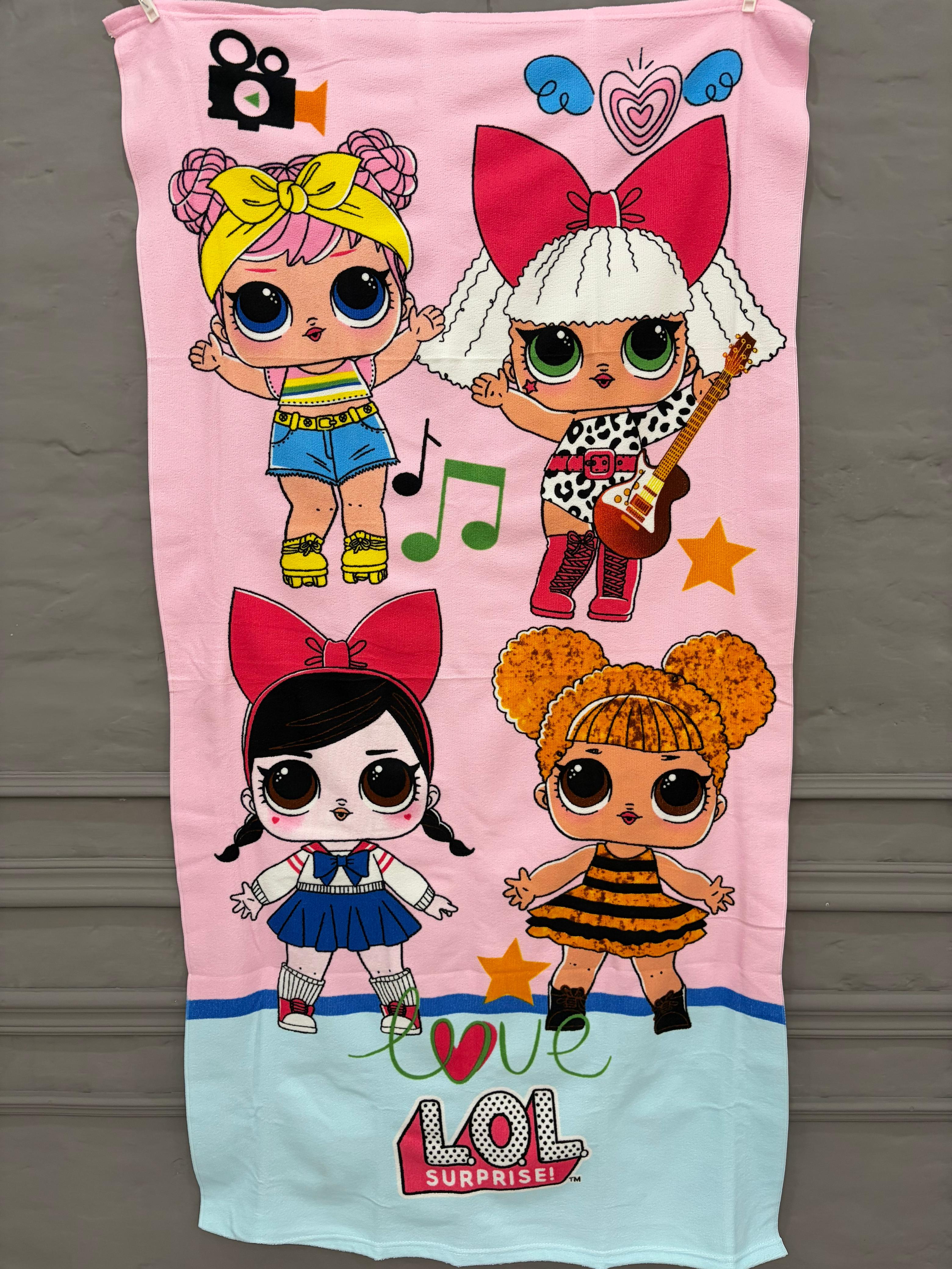Cute Dolls Printed Towels