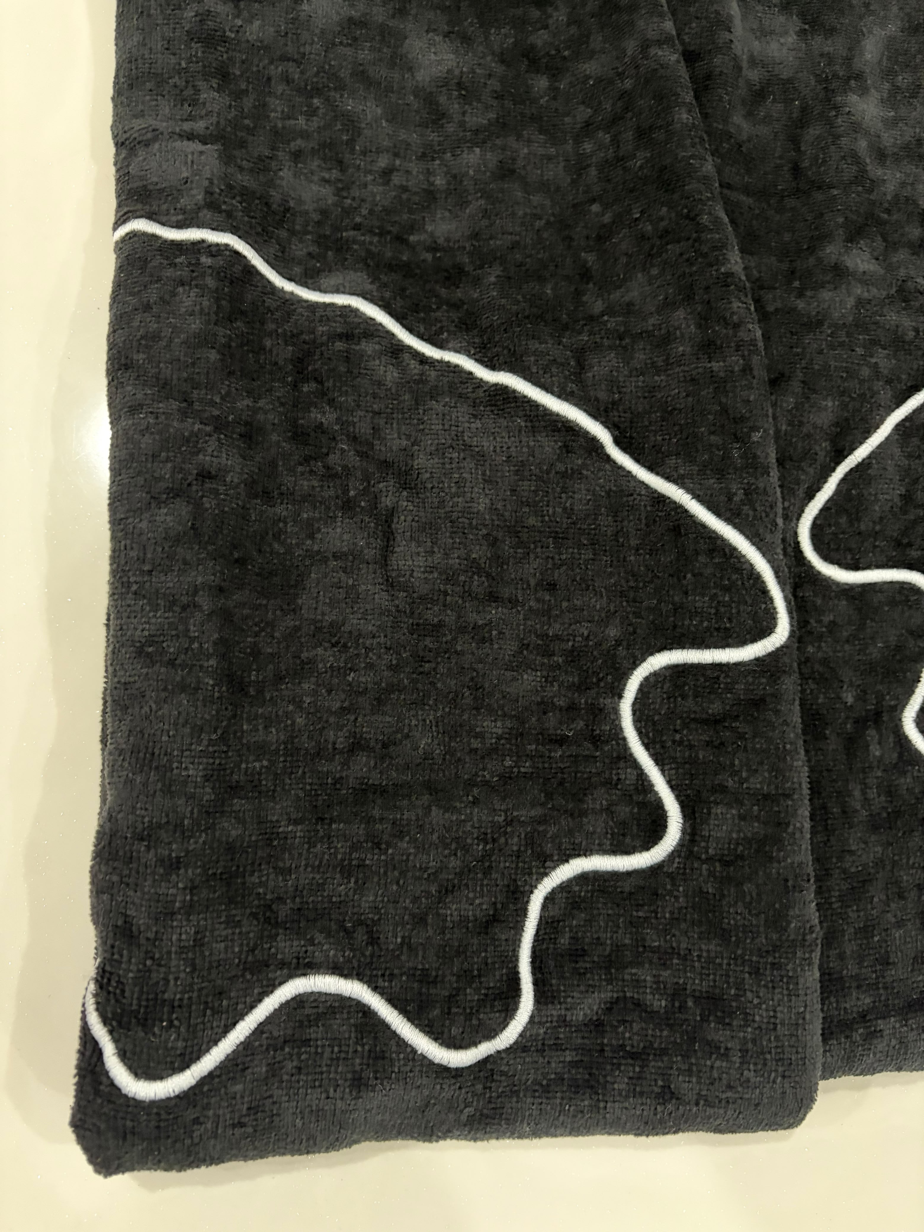 Black Hooded Baby Towel Wrap