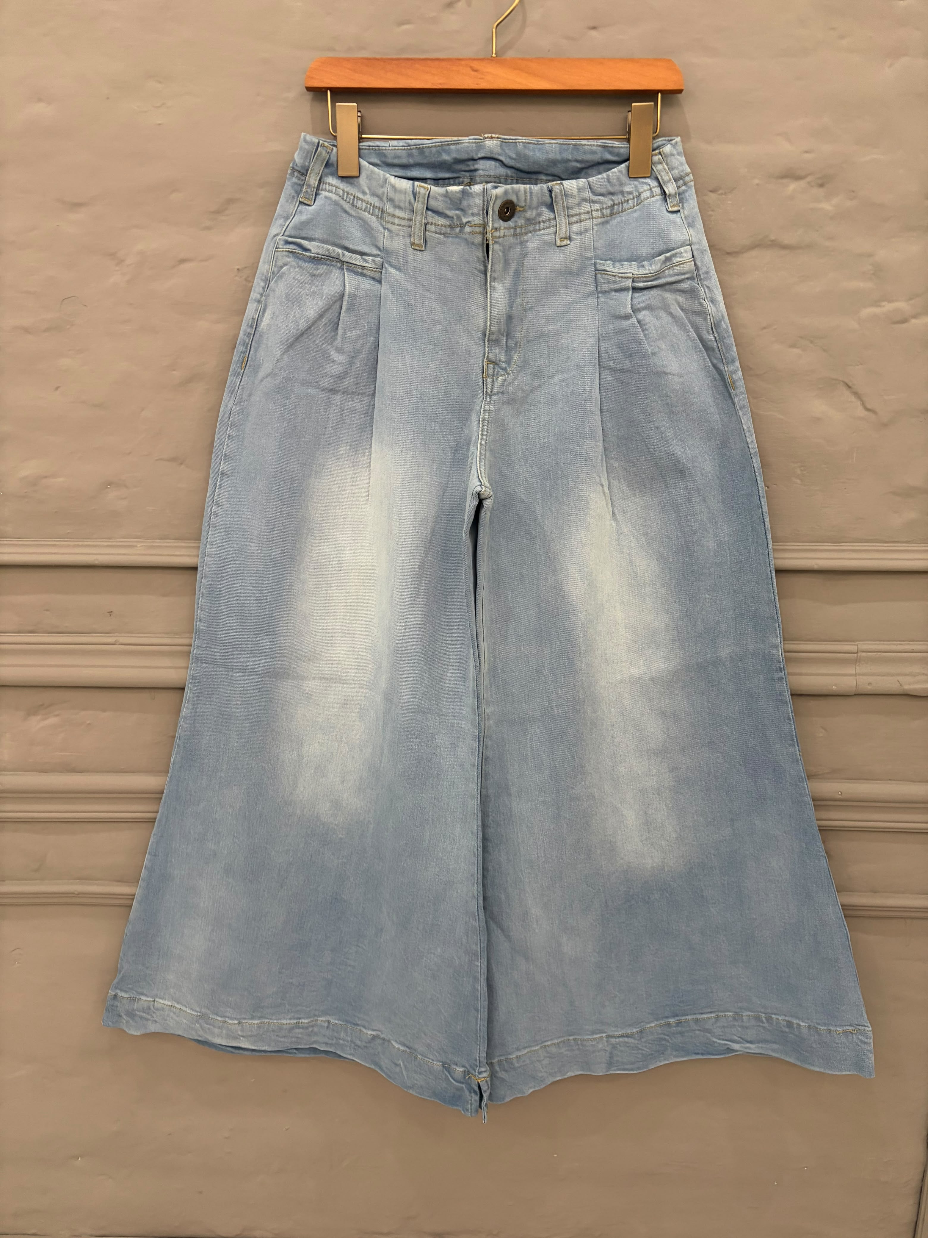 Light Blue Wide Leg Jeans