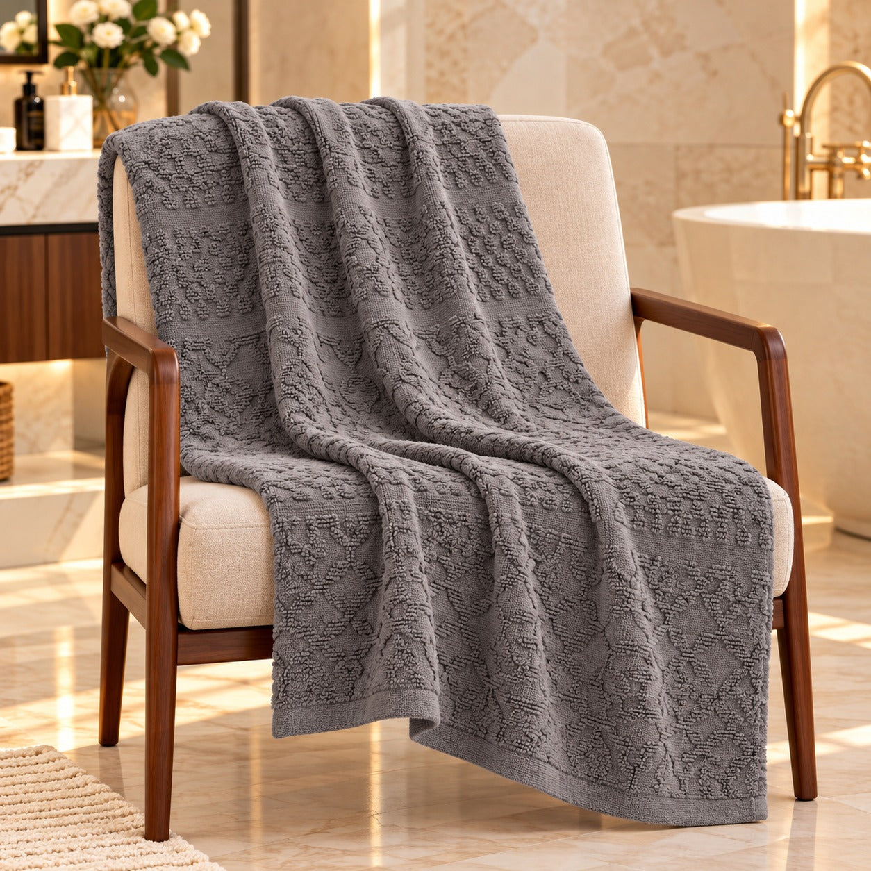 Luxury Textured Towel Set – Pack of 2