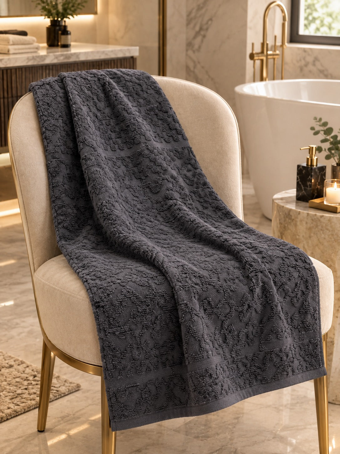 Luxury Textured Towel Set – Pack of 2