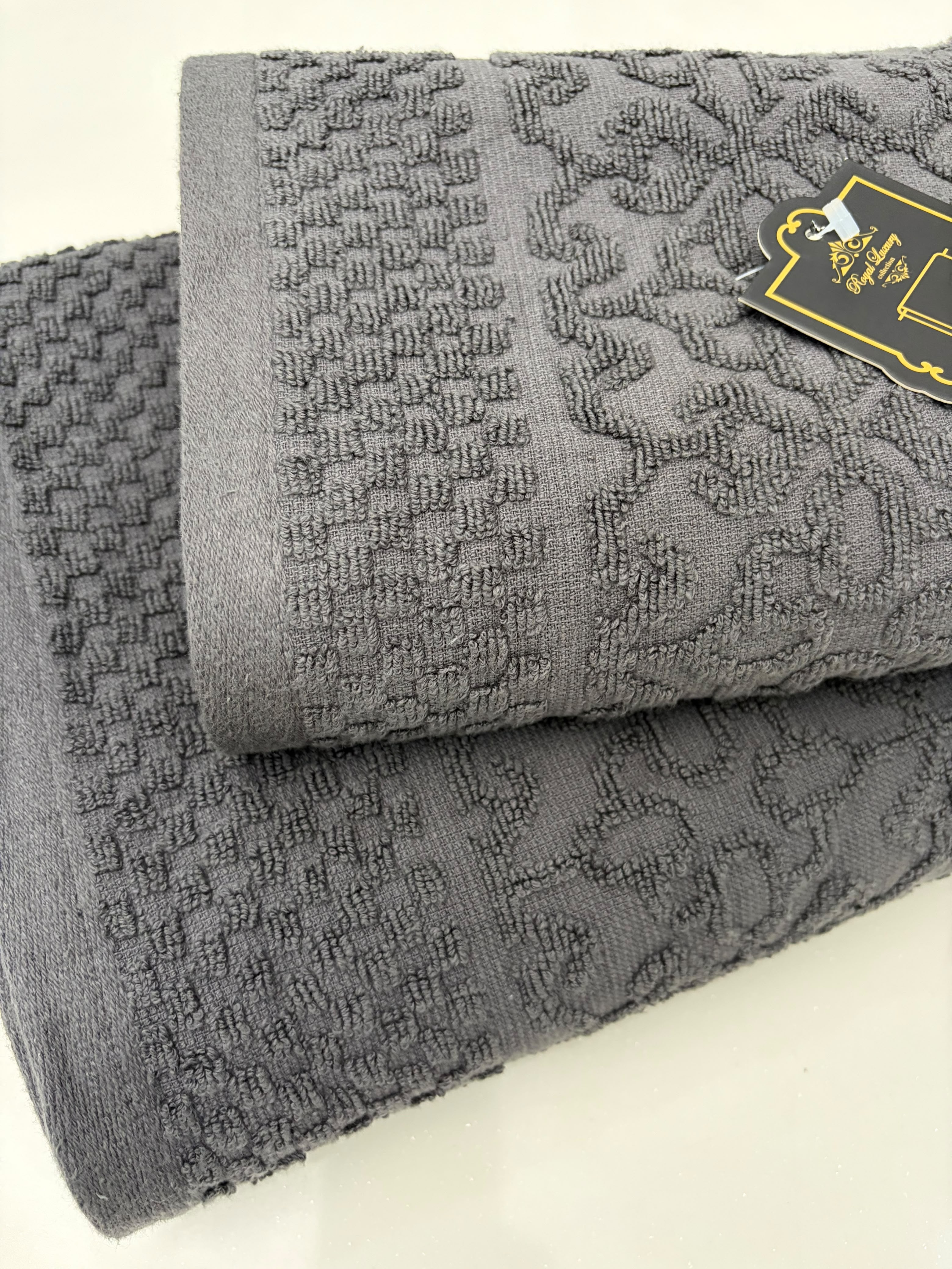 Luxury Textured Towel Set – Pack of 2