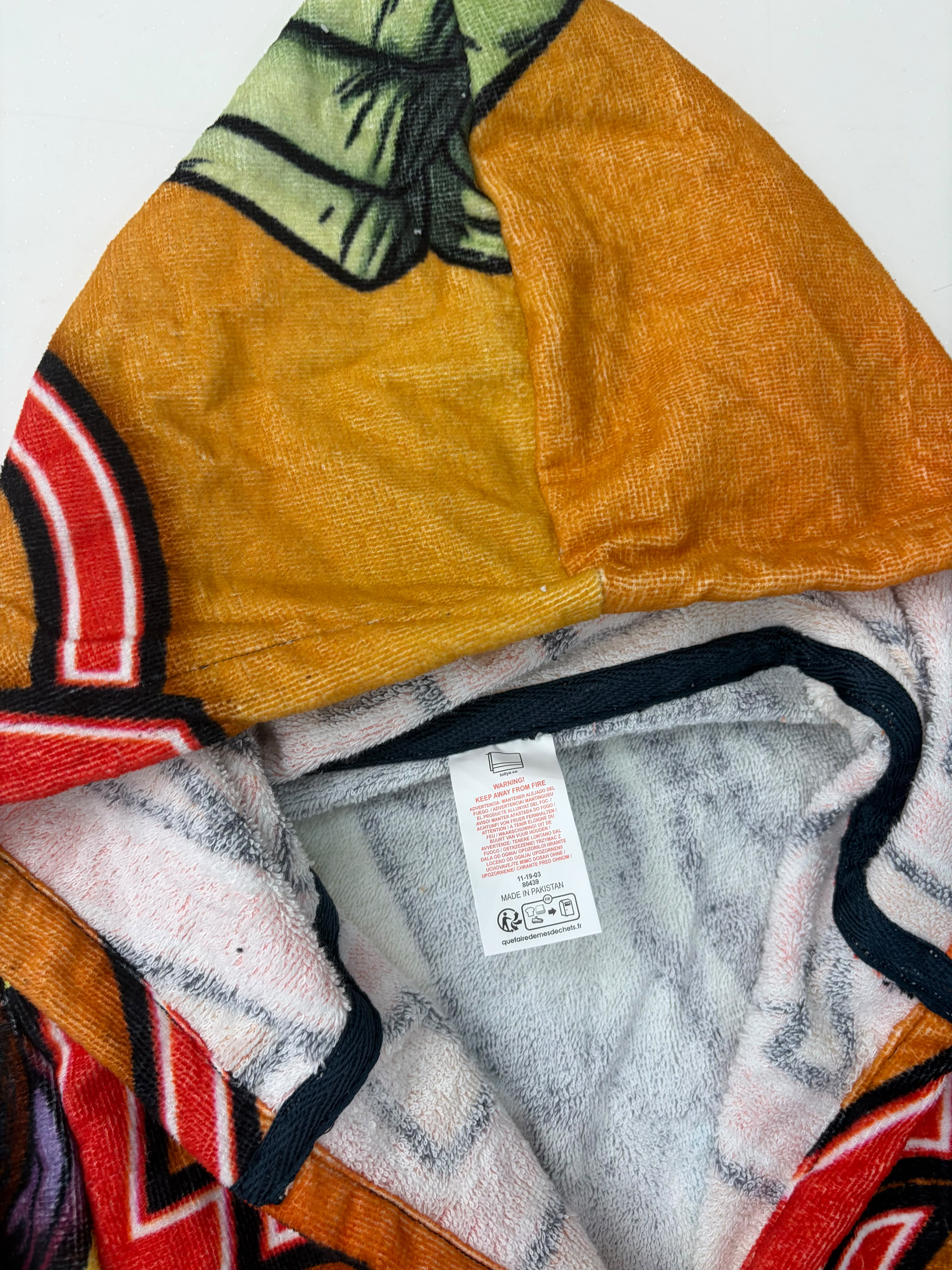 Kids Animated Printed Hooded Bathrobe