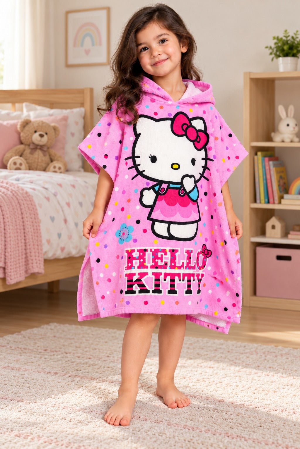Hello kitty Animated Hooded Towel - Toliya.co