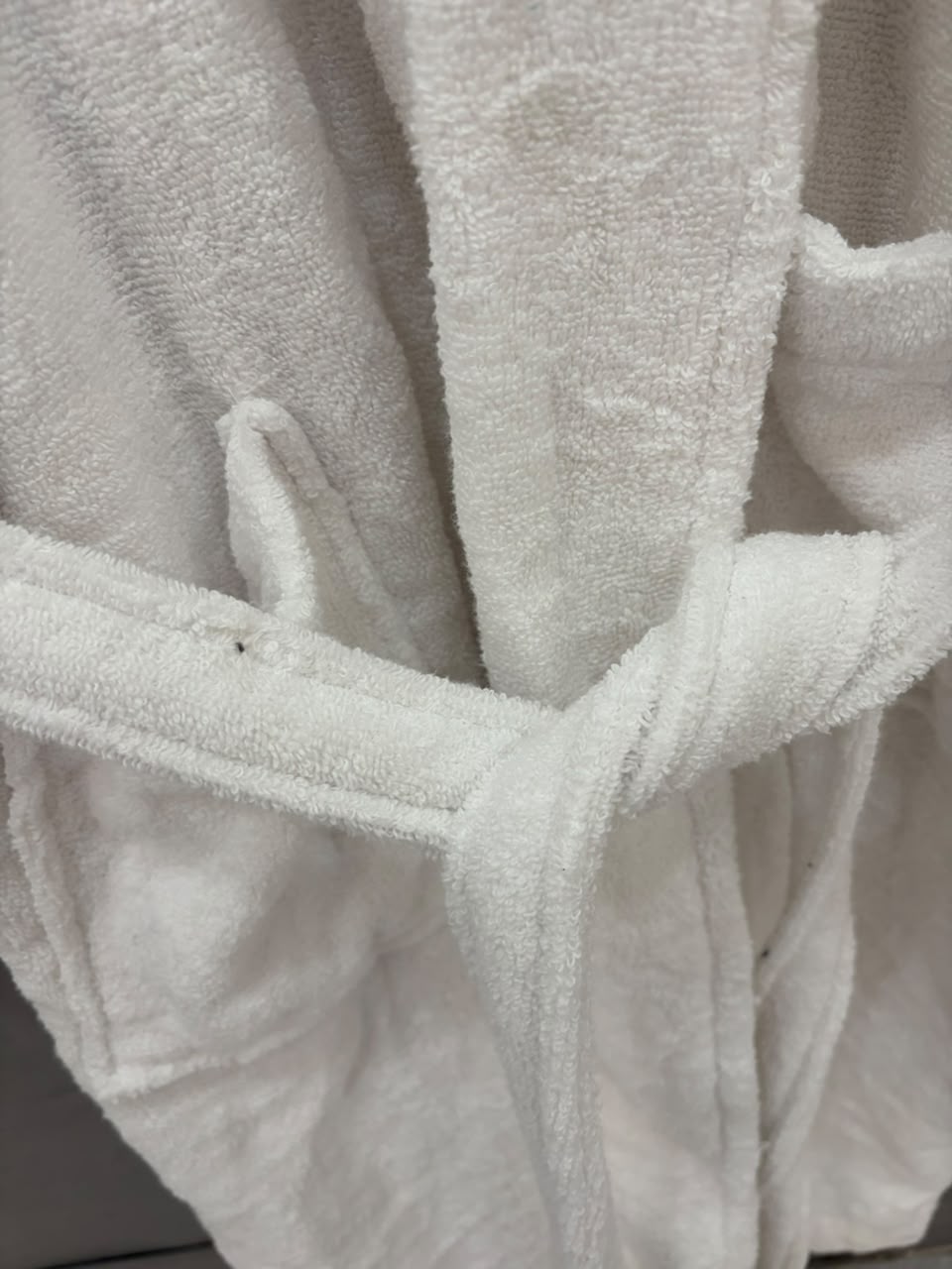 Classic White Terry Bathrobe - Toliya.co