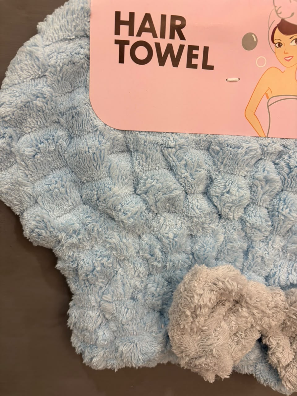 Plush Bow Hair Drying Cap