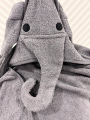Elephant Grey Hooded Towel