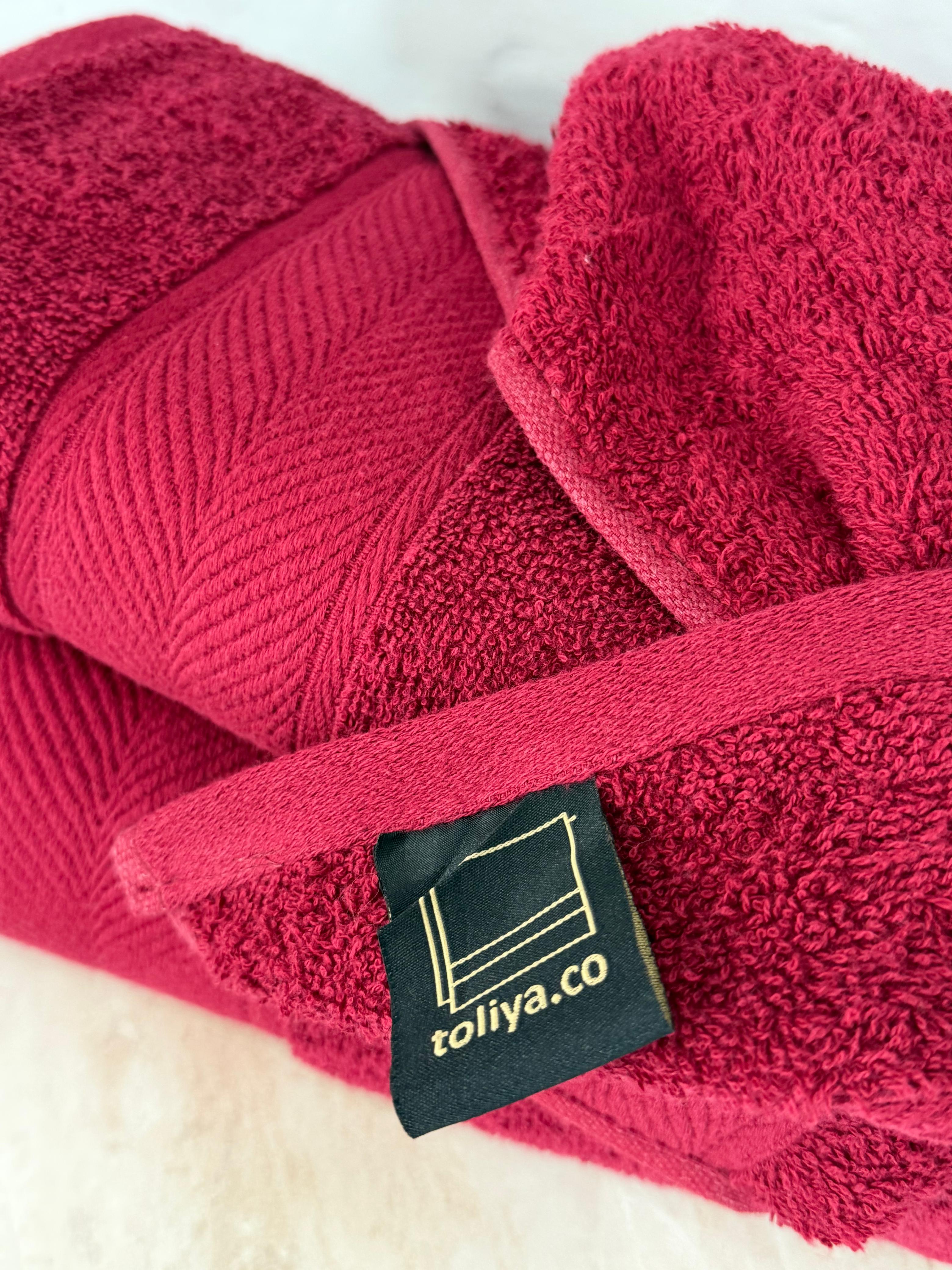 500 GSM Cotton Towel Set – 3 Piece