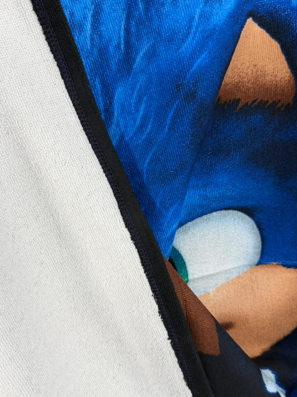 Sonic Black Kids Printed Towel - Toliya.co