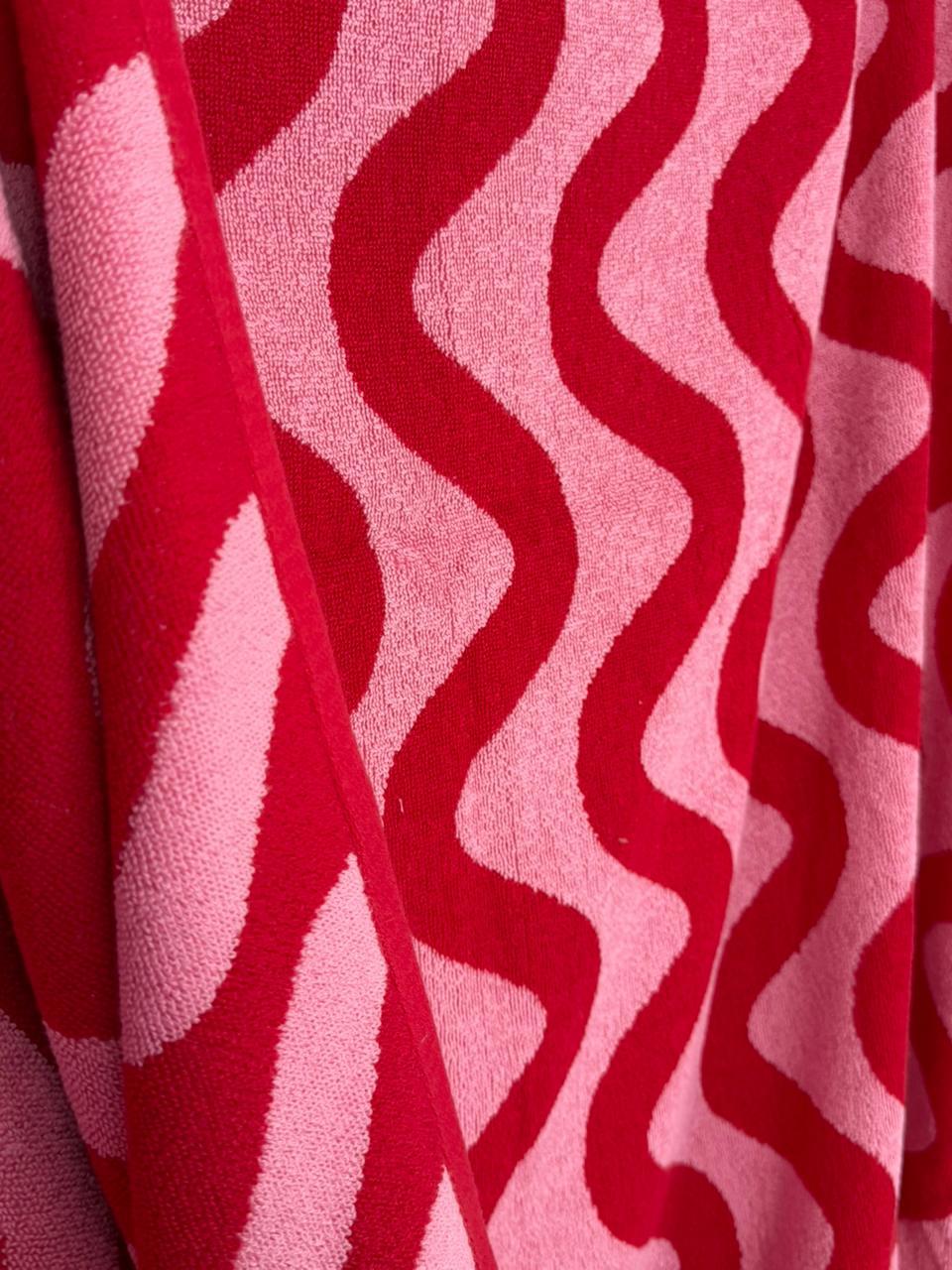 Wave Pattern Cotton Printed Towel