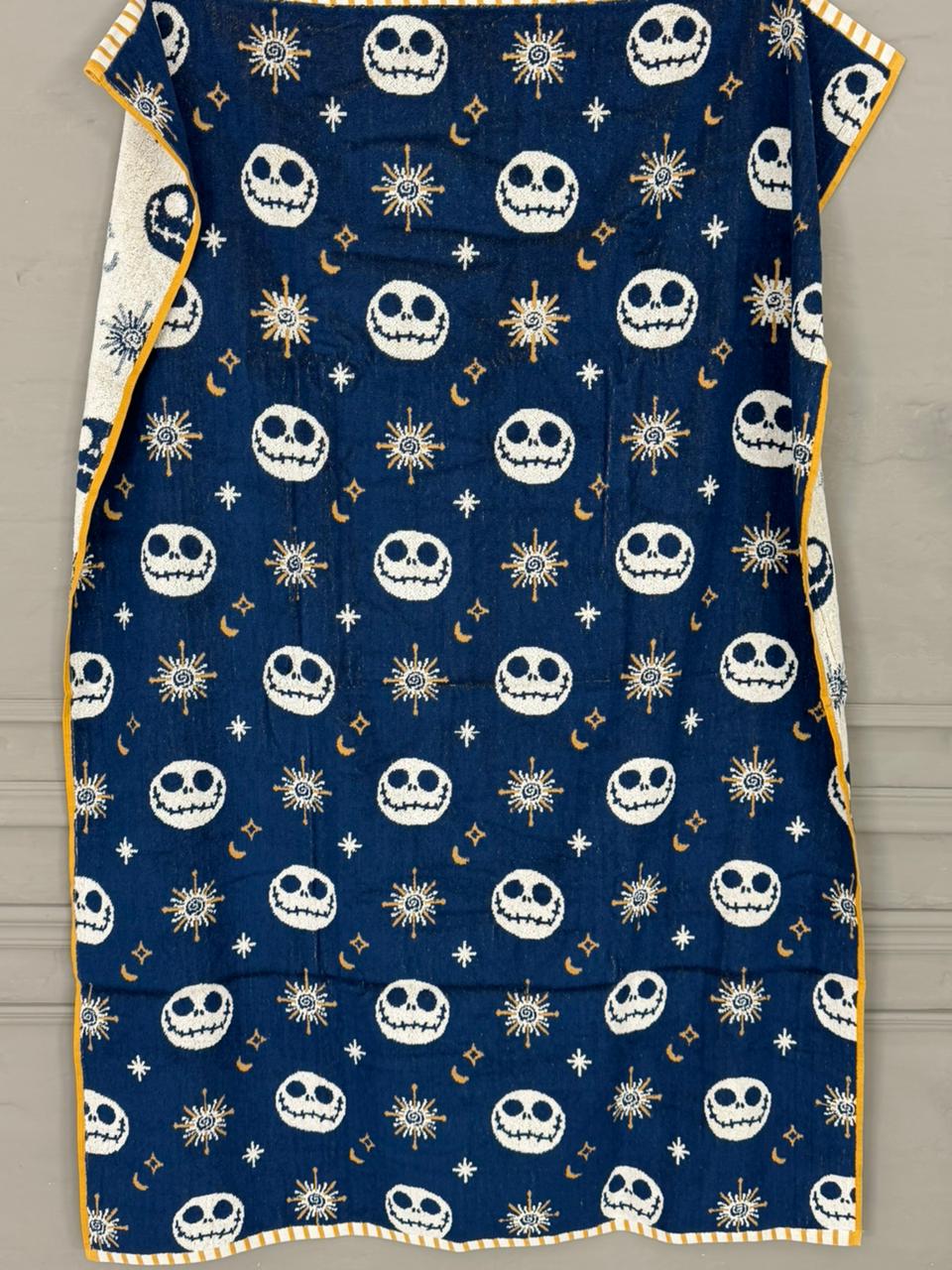 Midnight Skull & Stars Kids Printed Bath Towel