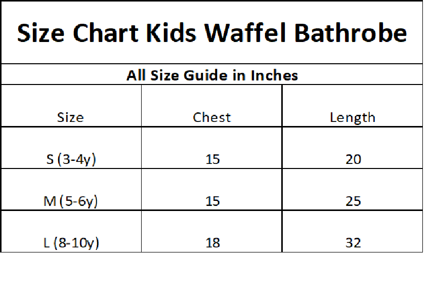 Kids Waffle Hooded Bathrobe Snow White