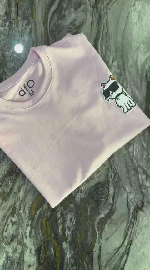 Pink Paws Drop Shoulder
